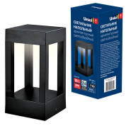 Светильник светодиодный архитектурный ULU-T03A-10W/3000К IP65 BLACK уличный напольный теплый бел. свет корпус сер. Uniel UL-00006815 Светильник светодиодный архитектурный ULU-T03A-10W/3000К IP65 BLACK уличный напольный теплый бел. свет корпус сер. Uniel UL-00006815