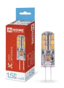 Лампа светодиодная LED-JC 1.5Вт 12В G4 6500К 150лм IN HOME 4690612035987